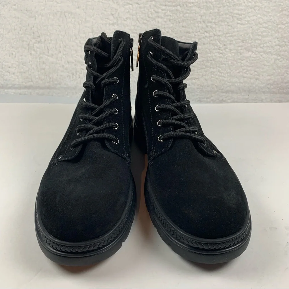 Blondo Dean Waterproof Boots Lace Up Black‎ Suede Size 10.5 NWOB 7150